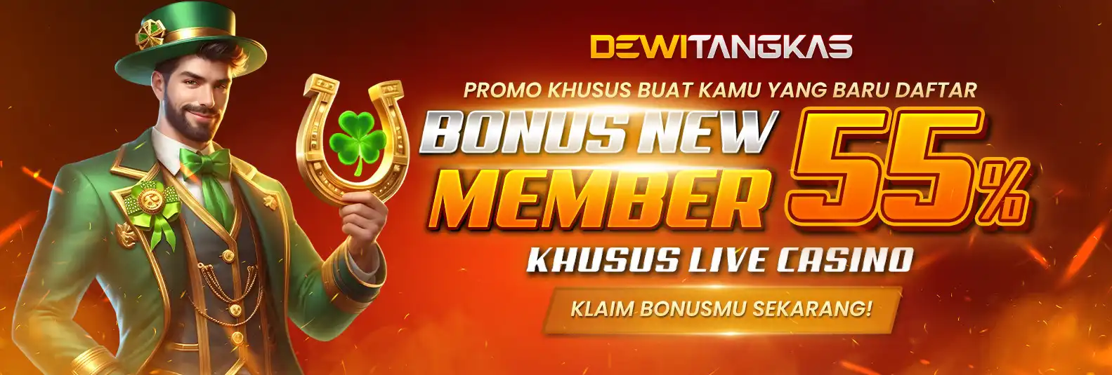 BONUS MEMBER BARU 55% LIVE CASINO